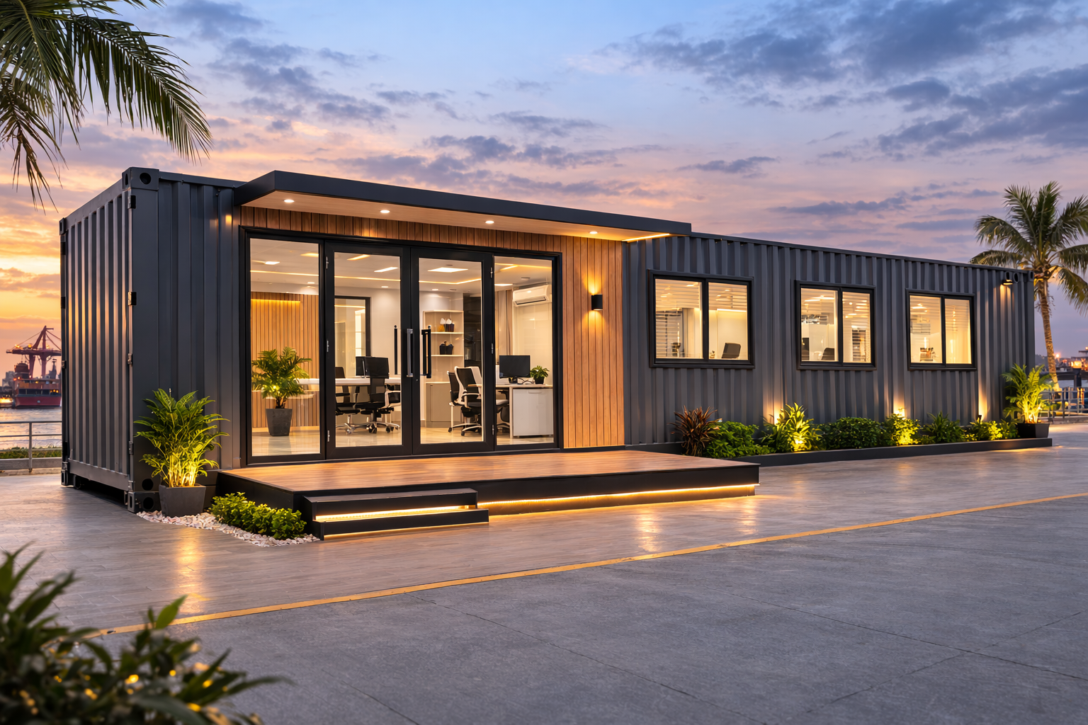Shipping Container Office view 3